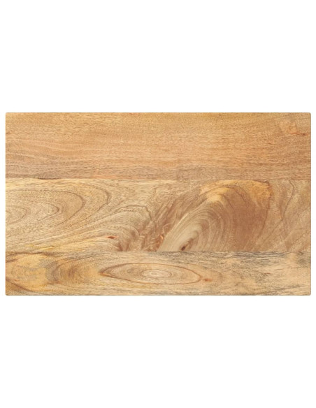 Piano per Tavolo 40x20x2,5cm Rettangolare Legno Massello Mango