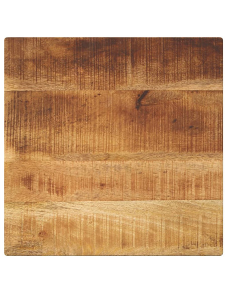 Piano per Tavolo 40x40x3,8 cm Quadrato Legno di Mango Grezzo
