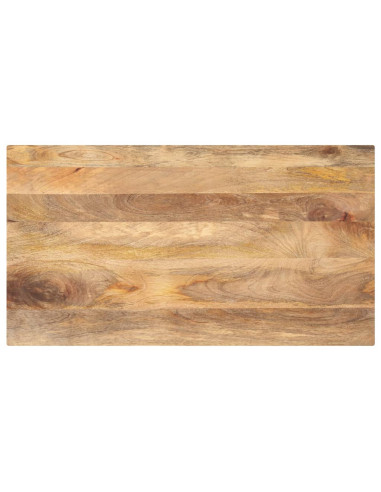 Piano per Tavolo 110x70x3,8cm Rettangolare Legno Massello Mango