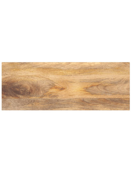 Piano per Tavolo 70x40x3,8 cm Rettangolare Legno Massello Mango