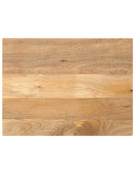 Piano per Tavolo 80x60x2,5 cm Rettangolare Legno Massello Mango