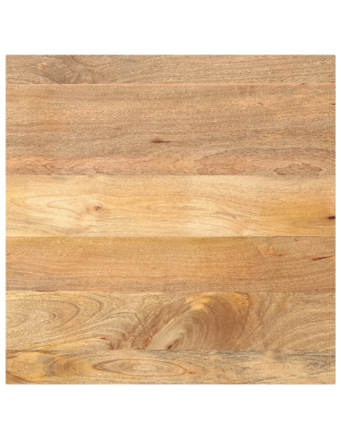 Piano per Tavolo 90x90x3,8 cm Quadrato Legno Massello di Mango