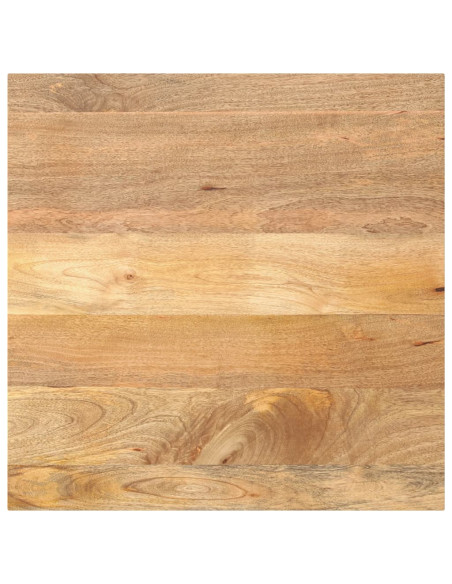 Piano per Tavolo 90x90x3,8 cm Quadrato Legno Massello di Mango