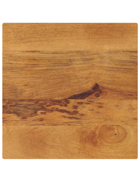 Piano per Tavolo 50x50x3,8 cm Quadrato Legno Massello di Pino