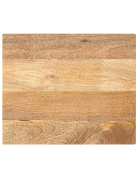 Piano per Tavolo 60x50x3,8 cm Rettangolare Legno Massello Mango