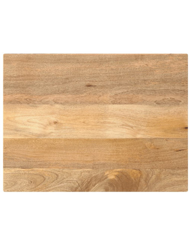 Piano per Tavolo 90x50x3,8 cm Rettangolare Legno Massello Mango