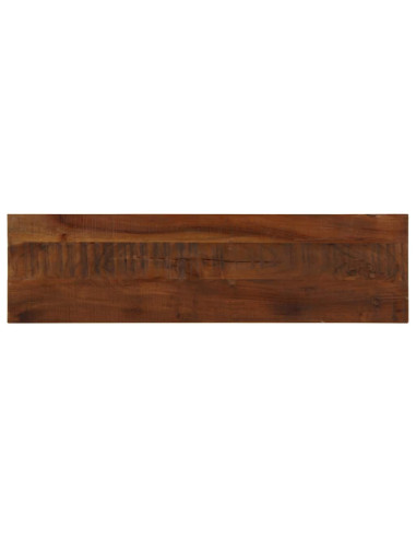 Piano Tavolo 110x20x2,5 cm Rettangolare in Massello di Recupero