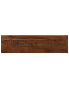 Piano Tavolo 120x40x2,5 cm Rettangolare in Massello di Recupero