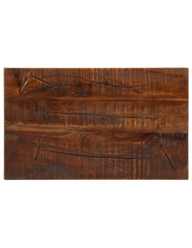 Piano Tavolo 40x20x2,5 cm Rettangolare in Massello di Recupero