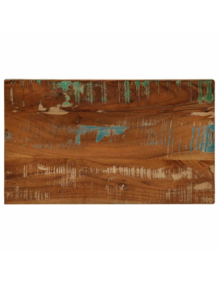 Piano Tavolo 50x40x2,5 cm Rettangolare in Massello di Recupero