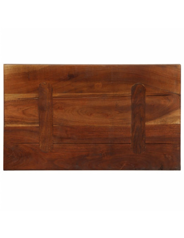 Piano Tavolo 60x30x2,5 cm Rettangolare in Massello di Recupero