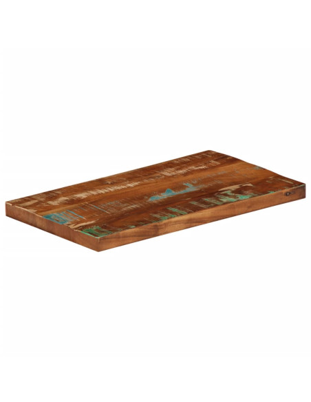Piano Tavolo 60x40x2,5 cm Rettangolare in Massello di Recupero