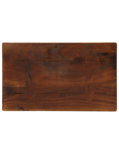 Piano Tavolo 60x40x2,5 cm Rettangolare in Massello di Recupero