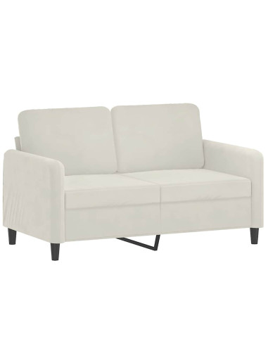 Divano a 2 Posti crema 120 cm in Velluto