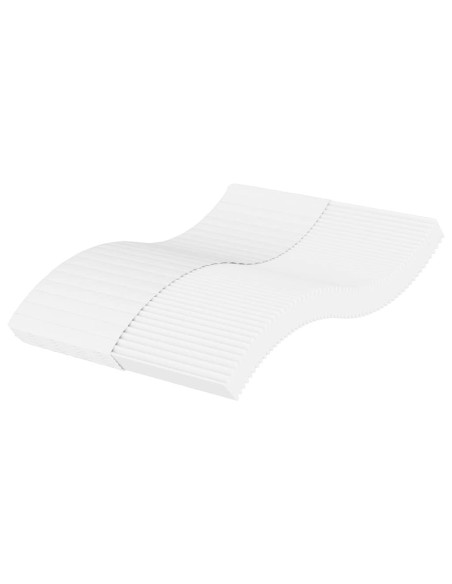 Materasso in Schiuma Bianco 120x220 cm Durezza H2 H3