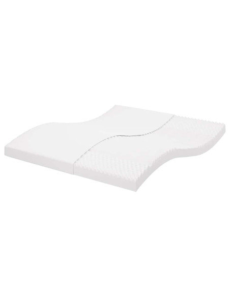 Materasso in Schiuma Bianco 200x220 cm 7 Zone Durezza 20 ILD