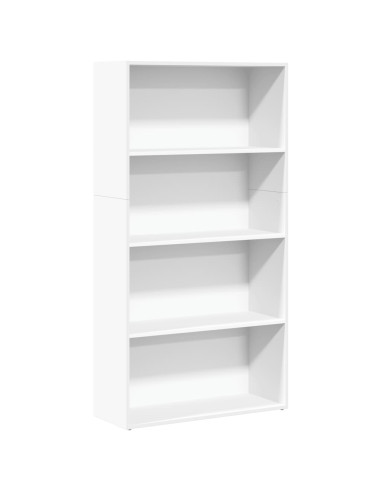 Libreria Bianca 80x30x152 cm in Legno Multistrato