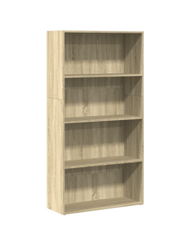 Libreria Rovere Sonoma 80x30x152 cm in Legno Multistrato
