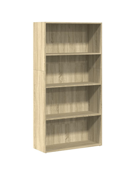Libreria Rovere Sonoma 80x30x152 cm in Legno Multistrato