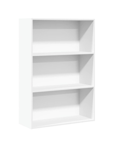 Libreria Bianca 80x30x114 cm in Legno Multistrato