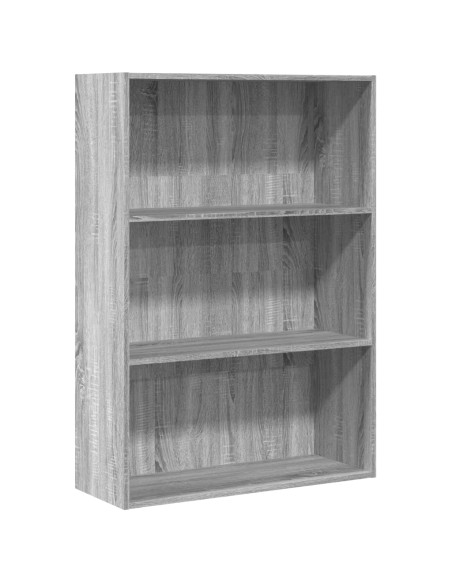 Libreria Grigio Sonoma 80x30x114 cm in Legno Multistrato