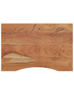 Piano Scrivania 100x60x2,5cm Rettangolare Legno Massello Acacia