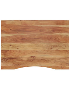 Piano Scrivania 100x80x2,5cm Rettangolare Legno Massello Acacia