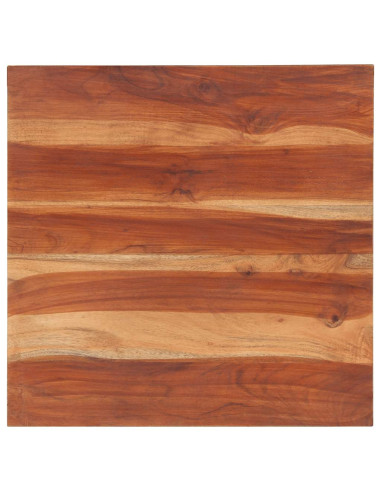 Piano Tavolo in Legno Massello di Acacia 25-27 mm 60x60 cm