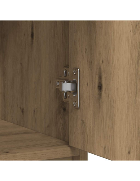 Credenza con Cassetti e Ante Rovere Artigianale 70,5x34x74,5 cm