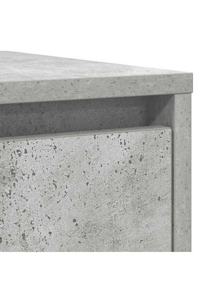 Credenza Grigio Cemento 29,5x34x76 cm in Legno Multistrato