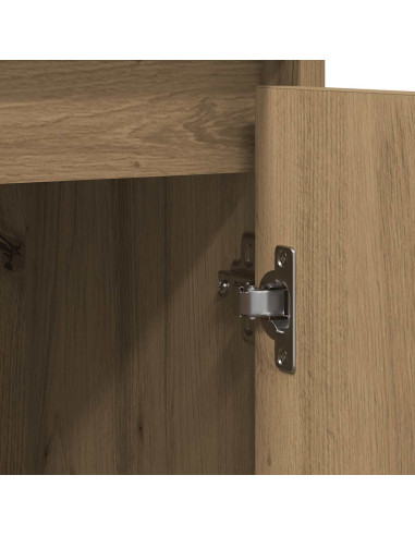 Credenza Rovere Artigianale 85x34x76 cm in Legno Multistrato