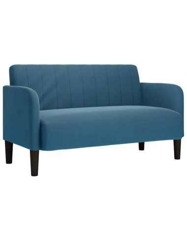 Divano Divanetto Blu 109 cm in Velluto