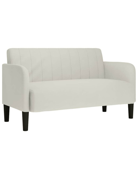 Divano Divanetto Crema 109 cm in Velluto