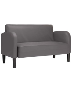Divano Divanetto Grigio 110 cm in Similpelle