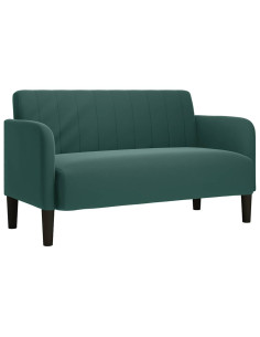 Divano Divanetto Verde Scuro 109 cm Velluto