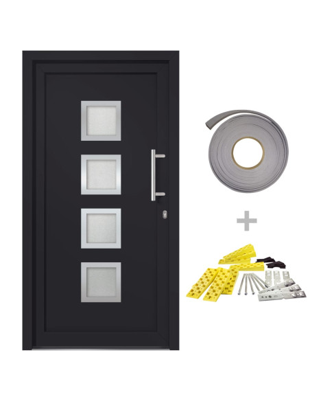 Porta di Ingresso Antracite 108x208 cm