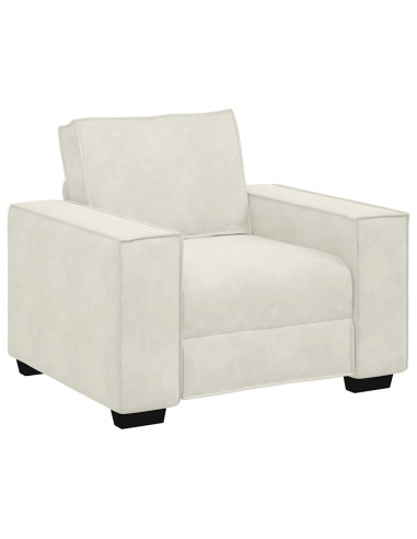 Divano Sedia Crema 100x78x84 cm Velluto