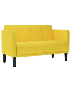 Divano Divanetto Giallo 111 cm in Tessuto