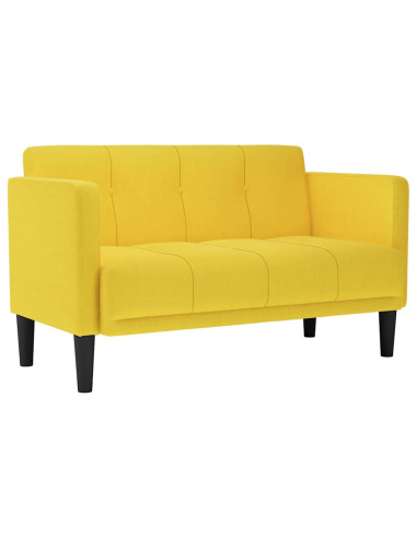 Divano Divanetto Giallo 111 cm in Tessuto