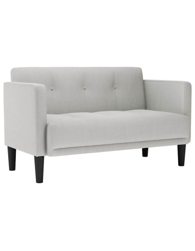 Divano Divanetto Grigio Nuvola 111 cm in Tessuto