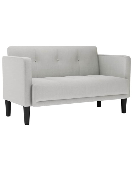 Divano Divanetto Grigio Nuvola 111 cm in Tessuto