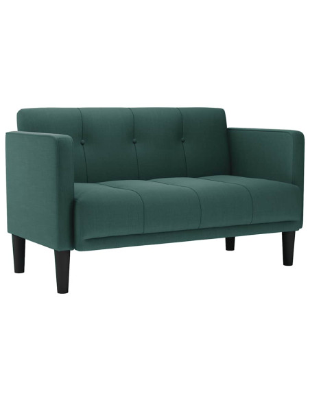 Divano Divanetto Verde Scuro 111 cm in Tessuto