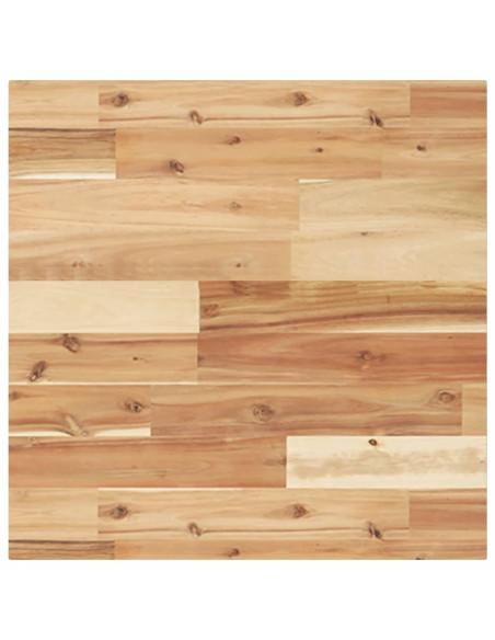 Piano Tavolo Quadrato 50x50x2 cm in Legno Massello di Acacia