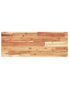 Piano Tavolo Rettangolare 80x30x2cm in Legno Massello di Acacia