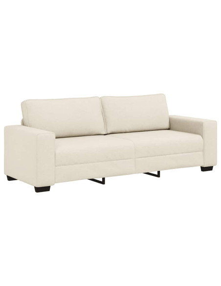 | Divano | con cuscino con cuscino Beige 221 x 77 x 82 cm Tela