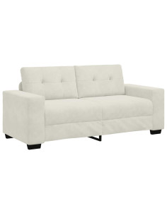 Divano Divanetto Crema 180x77x82 cm in Velluto