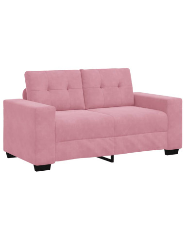 | Divano a due posti | con cuscino Rosa Velluto