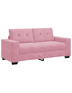 Divano Divanetto Rosa 180x77x82 cm in Velluto