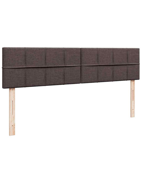 Struttura Letto Pouf con Materassi 160x200 cm in Tessuto