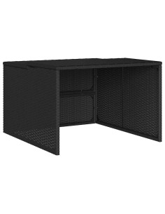 Garage per Robot Tosaerba Nero 86x90x52/57 cm in Polyrattan 2